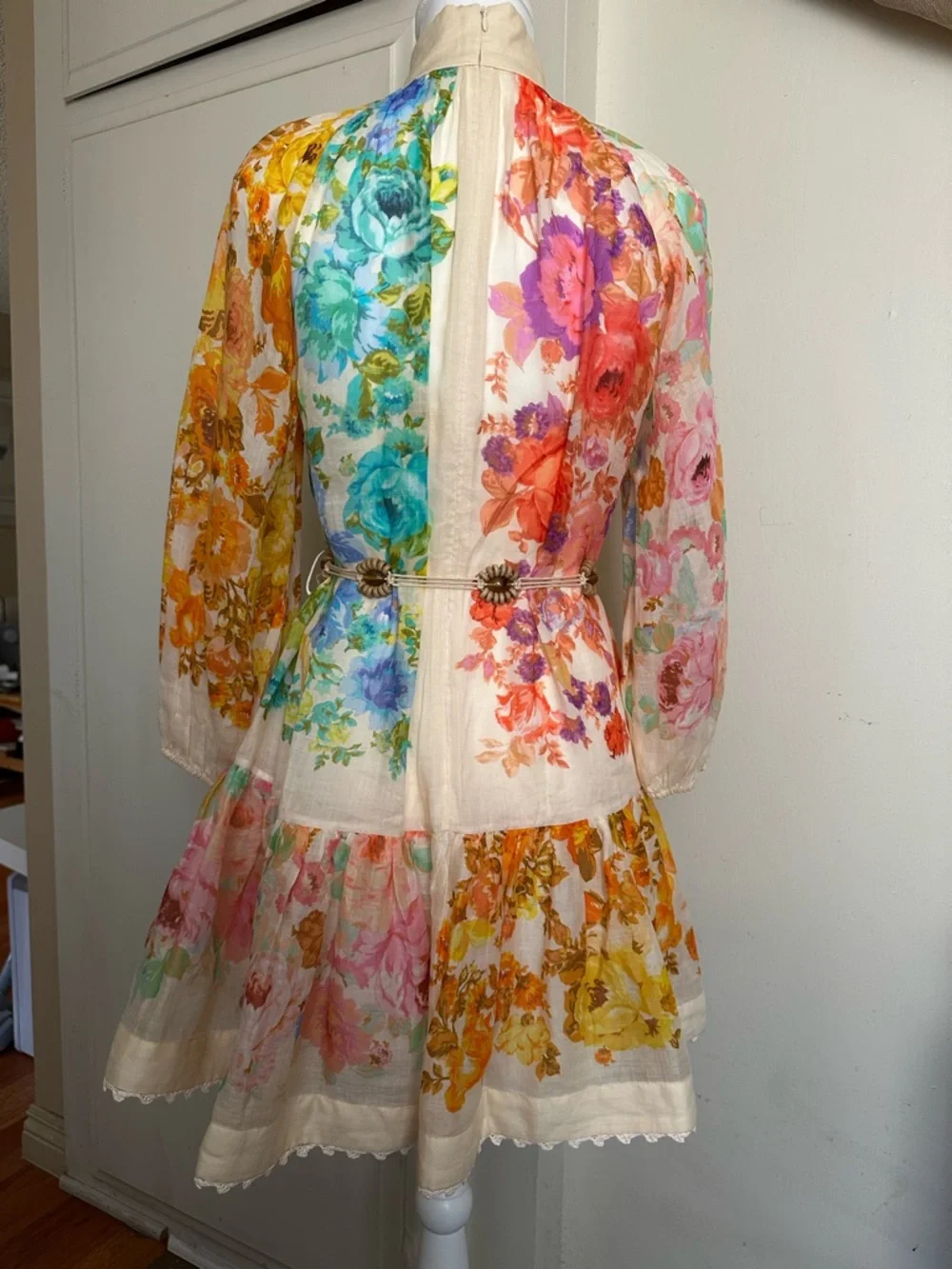 NWT $795 Zimmermann Raie Lantern Minidress
Size AU OP, US 2P - Picture 8 of 17